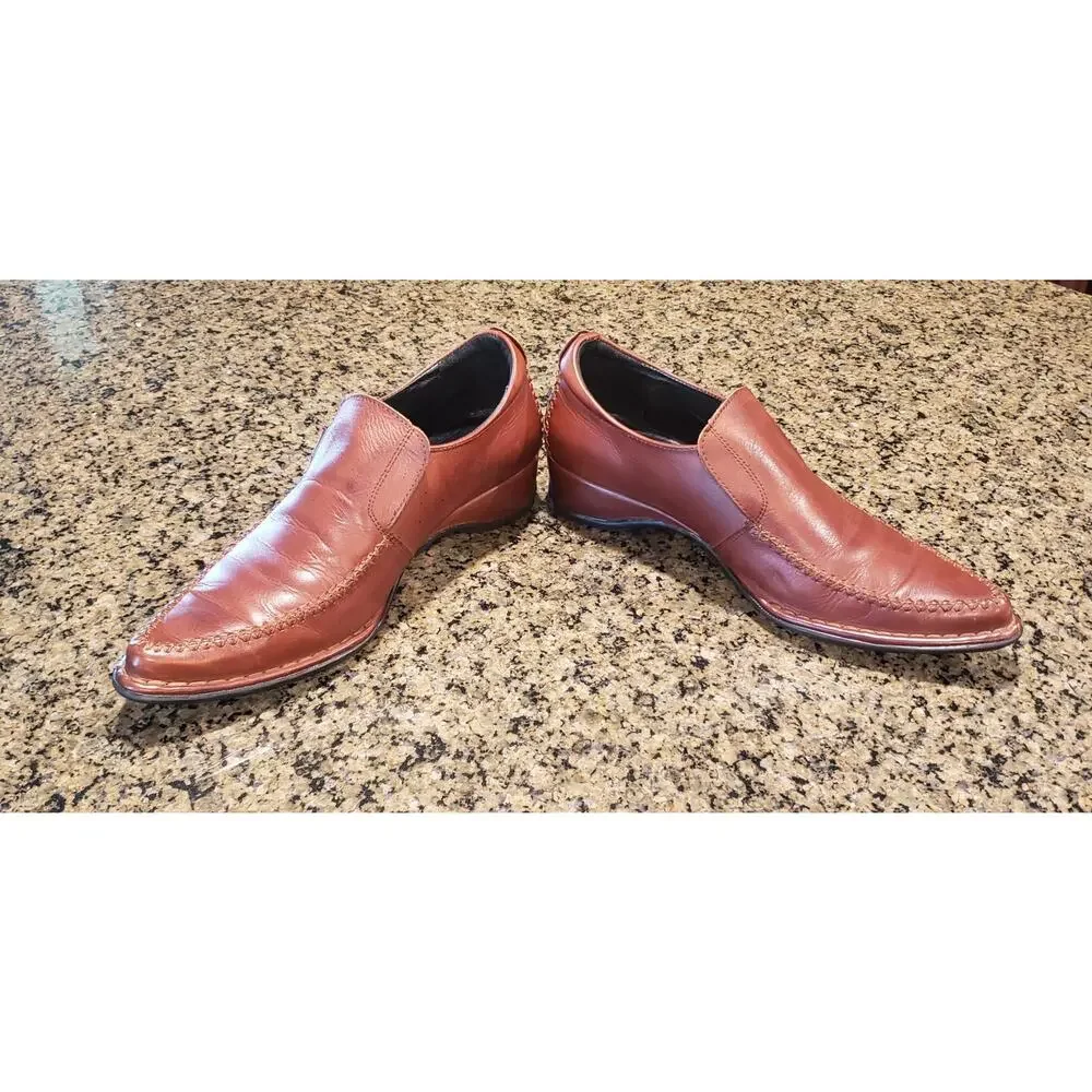 Vintage 90s Pikolinos Puerto Rico Leather slip on Loafers Shoes EU 38 US W 7.5